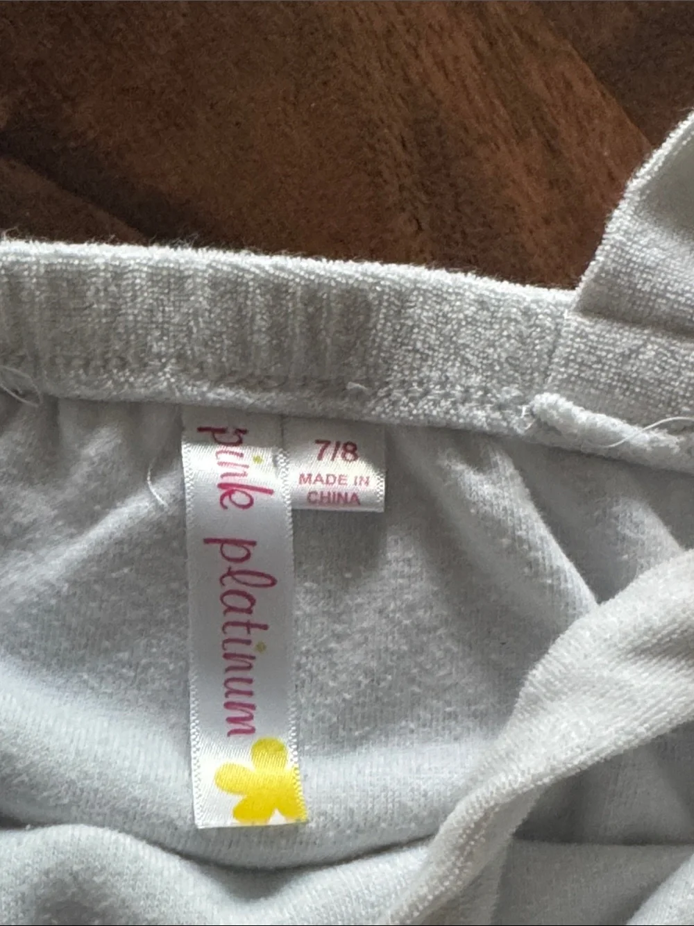 Pink Platinum White Terry Romper with Pink Trim and Rainbow & Unicorn Patches